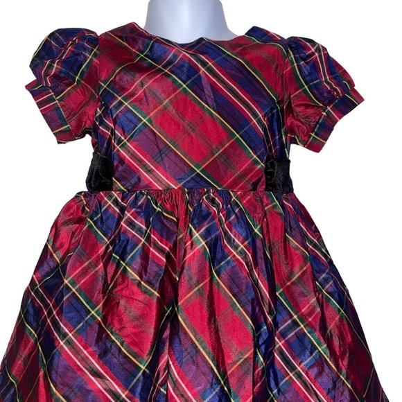 NWT Gymboree Plaid Christmas Dress Baby Girls 18 24 Months Holiday Silk Layered - Picture 3 of 10